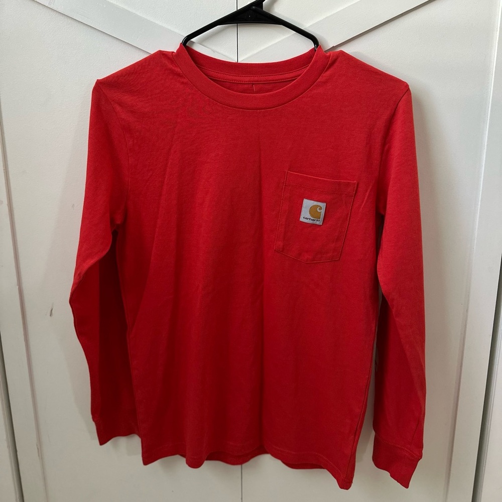 Kids Carhartt long sleeve pocket tee